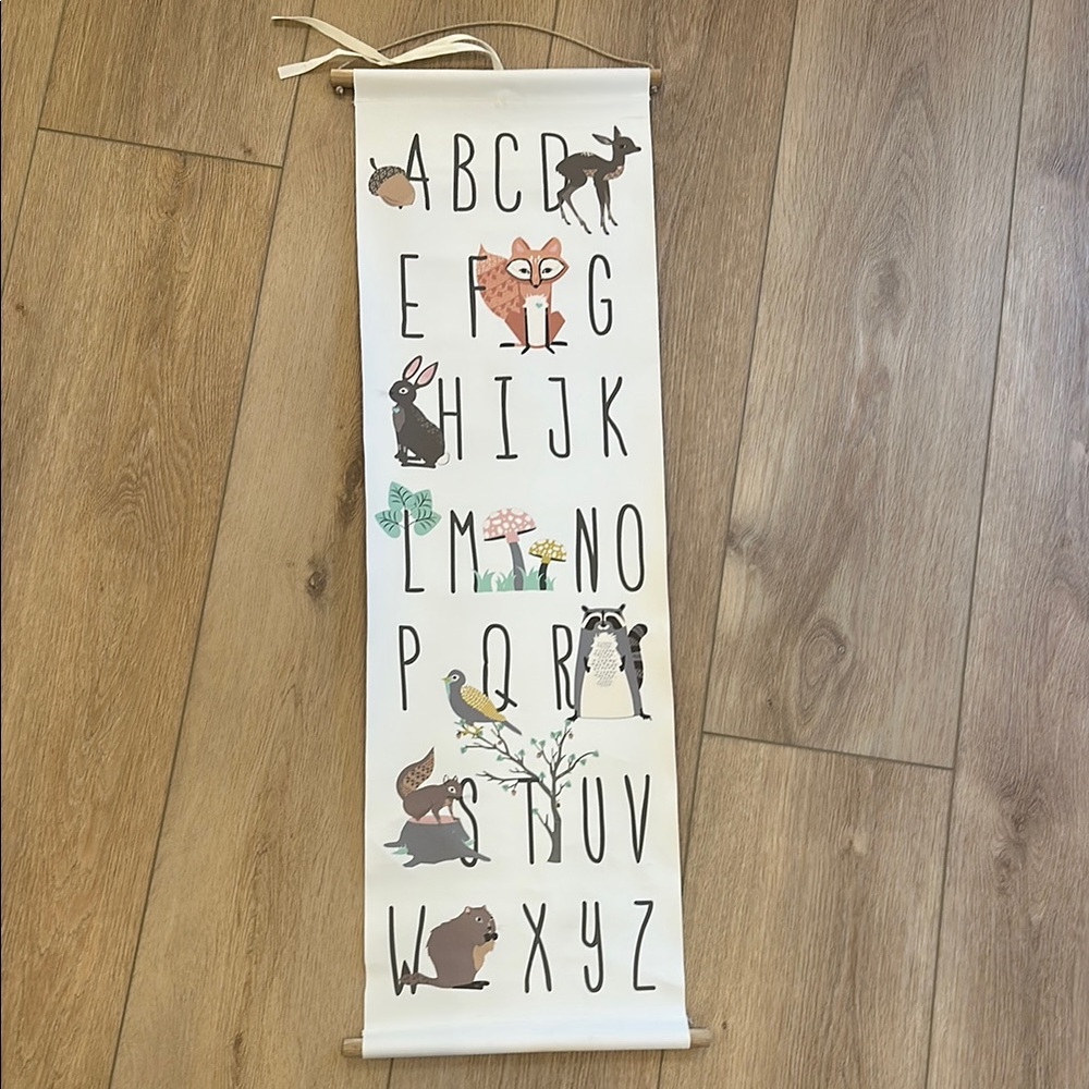 Alphabet Animal Wall Hanging for Nursery